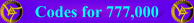 Triple 7 Center Codes Page